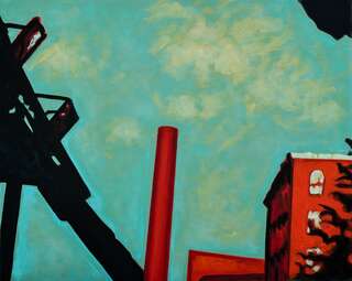 ..o tall red chimneys of the Cotton Mills of Lowell...